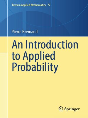 cover image of An Introduction to Applied Probability